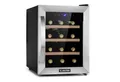 Klarstein Weinkühlschrank Reserva 12 Uno, für 12 Standardflaschen á 0,75l,Wein Flaschenkühlschrank Weintemperierschrank Weinschrank Kühlschrank