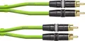 Cordial CEON DJ RCA 1.5G Audio Verbindungskabel [1x Cinch-Stecker - 1x Cinch-Stecker] 1.50m Grün (Neon)