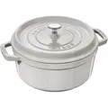 Staub La Cocotte Cocotte 22 cm, rund, Weisser Trüffel, Gusseisen