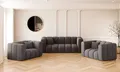 Kaiser Möbel Loungeset Sofagarnitur 2+1+1 Couchgarnitur serie Grand Stoff Haga und Salvador