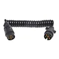 ProPlus 2259 343509 Spiralkabel 3 Meter mit 2X Steckern männlich 7-poliges Verbi