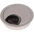Sotech Kabeldurchführung Kabeldurchlass Aus Metall Edelstahloptik Matt Bohrmaß Ø 68 Mm Schreibtisch Mit Staubdichtung