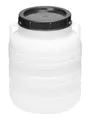 Garronda Regentonne 10L Lebensmittelfass Sauerkrautfass Hobbock Garten GD-0078, Weiß, 10 l