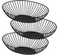 Marrakesch Orient & Mediterran Interior Dekotablett 3er Set Obstschale Schale Abisko (3 St), Handarbeit