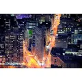 Fototapete PAPERMOON "Flat Iron Building", bunt (mehrfarbig), B:3,5m L:2,6m, Vlies, Tapeten