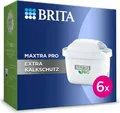BRITA 6 Stücke Brita Wasserfilterkartusche MAXTRA PRO EXTRA KALKSCHUTZ Filterkartuschen 6er-Pack (122201)