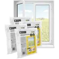EASYmaxx Insektenschutz-Fensterrahmen Insektenschutzgitter 150 x 180 cm mit Klettverschluss,  4er Set, (4-St), zuschneidbarer Insektenschutz Fenster,  mit Klettband selbstklebend weiß 150 cm x 180 cm