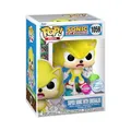 Funko Pop! Plus: Sonic - Super Sonic mit Emeralds - Sonic The Hedgehog - Amazon-Exklusiv - Vinyl-Sammelfigur - Geschenkidee - Offizielle Handelswaren - Spielzeug Für Kinder und Erwachsene
