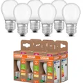 6er Vorteilspack OSRAM E27 LED Lampe Classic matt 1,2W wie 25W warmweißes Licht