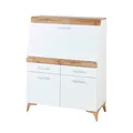 Sekträter - weiß-Eiche Altholz - 98 cm breit