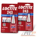 2x LOCTITE 243 5ml SCHRAUBENSICHERUNG MITTELFEST BLAU SCHRAUBE GEWINDE 1370555