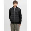 Jack & Jones Strickjacke JJEPERFECT KNIT HYBRID CARDIGAN SN schwarz L (52)