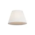 Qazqa Retro Lampenschirm - Plisse - Crème, Rund, supports-e27, diameter 45 centimeter
