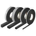 Parotec Kompriband Fugendichtband Fensterdichtband Dichtungsband Quellband Trockenbau Dichtband (Bandbreite - 10mm, Expandiert - von 2 mm auf 10 mm, 2 mm->10 mm, Lange - 12,5 lfm) Anthrazit