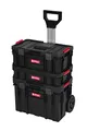 XL Werkzeugtrolley, Werkstattkoffer Set, Werkstattwagen Set aus"Q-Brick" Serie mit viel Zubehör! B x T x H in cm: 53 x 38 x 98 cm ! Der mobile Alleskönner - Privat & Gewerbe (Set 3)
