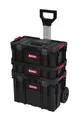 Kreher Werkstattwagen Q-Brick mobiler Alleskönner in verschiedenen Ausführungen (wählbar), Set 3, Robust, Bruchsicher, Rollbar, Erweiterbar, Einfache Bedienung