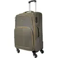 My Travel Bag 3090 Stoffkoffer 4-Rollen Trolley Koffer Reisekoffer Tasche Reisetasche Leicht Khaki XL