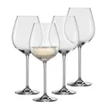 SCHOTT ZWIESEL Allround Weinglas Vinos (4er-Set), anmutige Weingläser für Rot- und Weißwein, spülmaschinenfeste Tritan-Kristallgläser, Made in Germany (Art.-Nr. 130011), Kristall