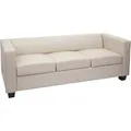 MCW 3er Sofa Lille Kunstleder Creme