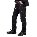 Reis FORECO-T BJS46 Arbeitshosen Männer | Arbeitshose | Schnittschutzhose | Arbeithose Herren | Schwarz Hellgrau | 46 Größe