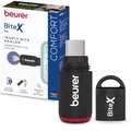 Beurer BiteX Go Deep Black Insektenstichheiler für Smartphone, Mückenstich Hitzestift gegen Juckreiz & Schwellungen durch Wärme, elektrischer Stichheiler Handy für Android & iPhone (USB-C), mit Licht