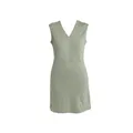 Icebreaker Women Merino 200 Granary Sleeveless V Neck Dress Lichen (L)