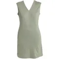 Icebreaker Damen Merino 200 Granary V-Ausschnitt Kleid - L - LICHEN