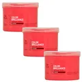 3x Wella Invigo Color Brilliance Mask Coarse Hair Coloriertes Haar, 500ml
