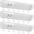 Oktaplex Talin 3er Set LED Unterbauleuchte 50cm mit Steckdose Küchenlicht Warmweiß 3000K 230V