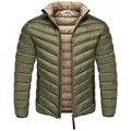 Amaci&Sons Steppjacke CHANDLER Steppjacke Herren gefütterte Outdoor Basic Übergangsjacke grün M