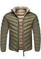 Amaci&Sons Herren gefütterte Steppjacke Outdoor Basic Übergangsjacke 9117 Olive M