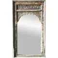 Orientalischer Vintage Spiegel Wandspiegel Inara Grau