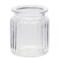 Vintage Riffelglas Dekovase für kreative Tischdeko, 4 Stück