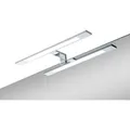 Kristall-Form LED Aufsatzleuchte Lines III 40 cm Chrom Hochglanz