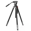 SMALLRIG x Potato Jet TRIBEX SE Hydraulisches Aluminium-Kamerastativ mit Fluidkopf, 6kg Tragkraft, max. Höhe 166cm, Professionelles Videostativ für Interviews/Hochzeits/Landschaftsfotografie – 5305