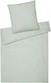 elegante Halbleinen-Bettwäsche-Garnitur Breeze Farbe Pistazie Größe 240x220+2x40x80cm