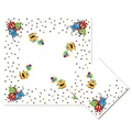 Haza 437860 Servetten Monster Party, 20st, 25 x 25 cm, Weiß