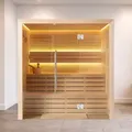 EAGO AWT Sauna E1614A Hemlock 200x160cm Ohne Ofen
