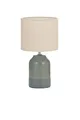 Pauleen 48325 Tischleuchte Sandy Glow E14 max. 20W Creme, Grün Stoff, Keramik