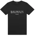 Balmain Paris Logo T-Shirt Cotton Top New Straight Fit XL