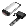 SHIMOST E-Bike Batterie 36V 13Ah Li-ion Akku Gepäckträgerbatterie mit Ladegerät, Passend für 26"/27,5"/28" V-Brake 250W/350W/500W/800W Elektrofahrrad (36V 13Ah Batterie ohne Gepäckträger)