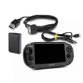 PS Vita Konsole Wifi Pch-1004 Schwarz #53A + Kabel + 4 GB Memory Card
