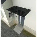 Glaszentrum Hagen - Typ/S 120x90cm Glasvordach Vordach VSG - Grafit-Grau