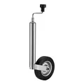Wiltec Anhänger Stützrad mit 362 kg Stützlast ø48 mm, Bugrad mit Kurbel, Anhängerrad, Abstellstütze