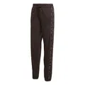 adidas Women's Seasonal Essentials Leopard Print French Terry Pants with 3-Stripes, Aurora Coffee/Multicolor, M