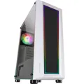 Mars Gaming Boitier Moyen Tour ATX MC-ART RGB avec panneaux vitrés (Blanc) (mATX, Mini-ITX, ATX) (MCARTW)