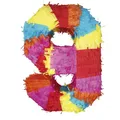 Party Factory – Pinata Geburtstagsdeko für Kinder zum Befüllen & aufhängen – Bunte Schlag-Piñata als Party Deko in 50x35x8 cm für Kindergeburtstag & Mottopartys – Partyspiel Pinjata mit der Zahl 9