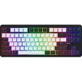 HATOR Rockfall 3 TKL Wireless, Verkabelt & Kabellos, USB + RF Wireless + Bluetooth, QWERTY, RGB-LED, Schwarz - Schwarz