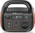 ATZ Power ‎PYS-PEP-E00300 Powerstation 296Wh Powerstation, 300W Ausgangsleistung, USB-C & Solarladung PS-296Wh (12V - 28V V), Tragbare Powerstation 296Wh Akku, USB-C, Solarladung, LED-Licht 3,6 kg