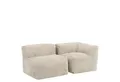 icon Sofa Modulares Ecksofa 2 Stück aus Cord Flauschig „Zen“, Spar-Set, Schaumstoff Füllung, für Wohnzimmer, für Schlafzimmer